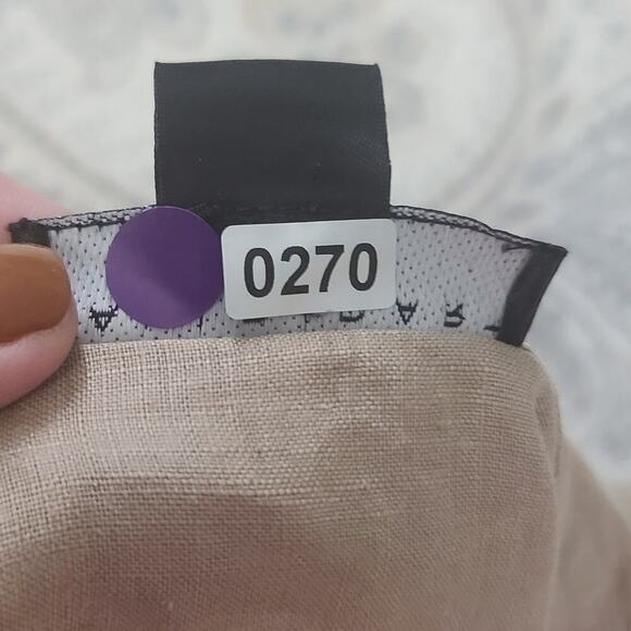 David Dart Collection Vintage Linen ladies button up beige Size 3x Quiet luxury - Picture 9 of 9